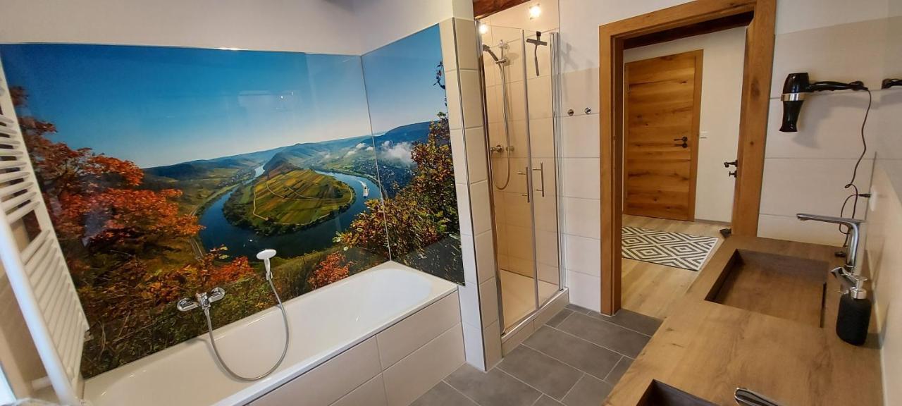 Ferienwohnung Am Fluss Klotten Exterior foto